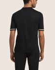 Polo Contrast Piqué Black