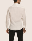 Slim Fit Linen Shirt White