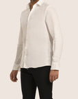 Slim Fit Linen Shirt White