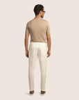 Extra fine knitted Polo Beige