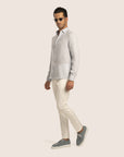 Slim Fit Linen Shirt Ice Blue