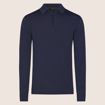 Dry Tech Polo Zip Navy