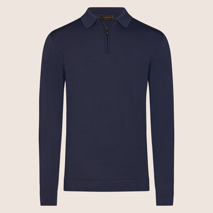 Dry Tech Polo Zip Navy