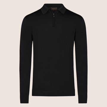 Dry Tech Polo Zip Black