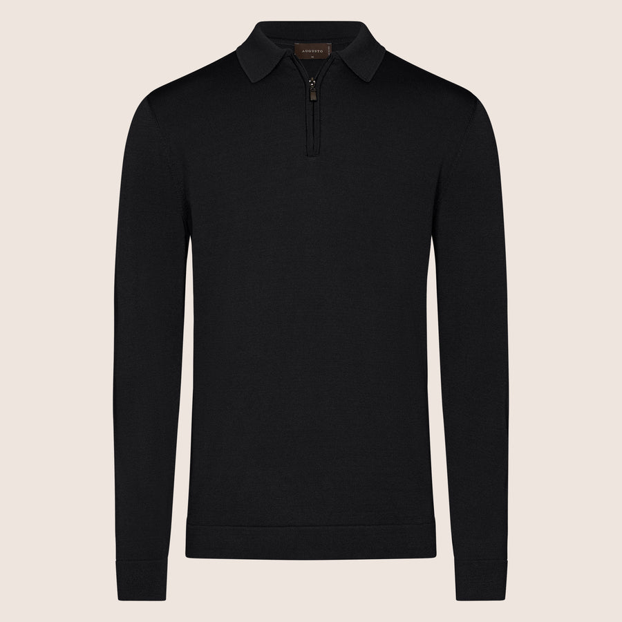 Dry Tech Polo Zip Black