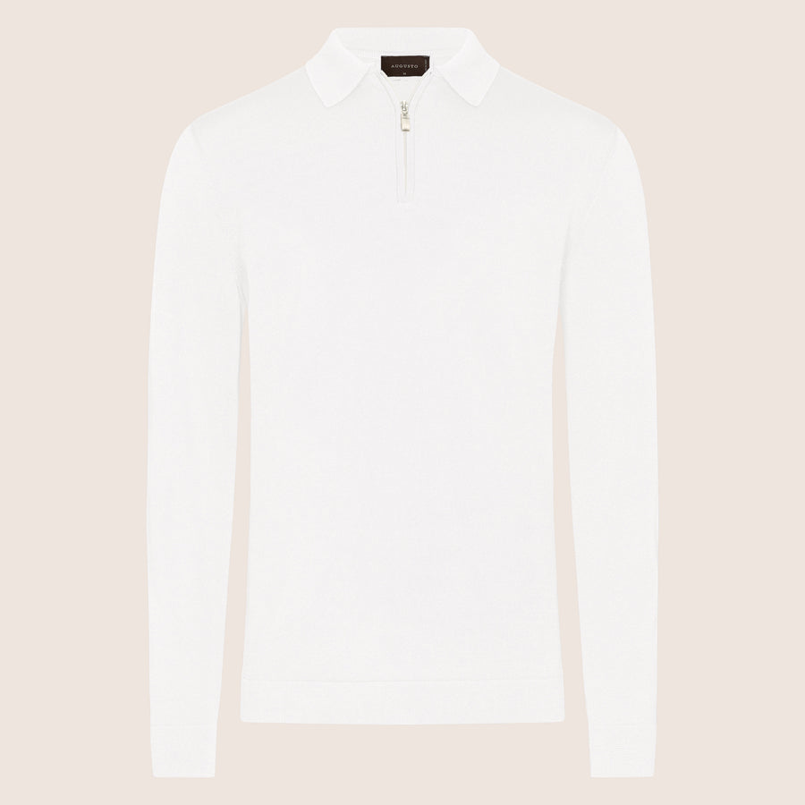 Dry Tech Polo Zip White