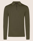 Dry Tech Polo Zip Army Green