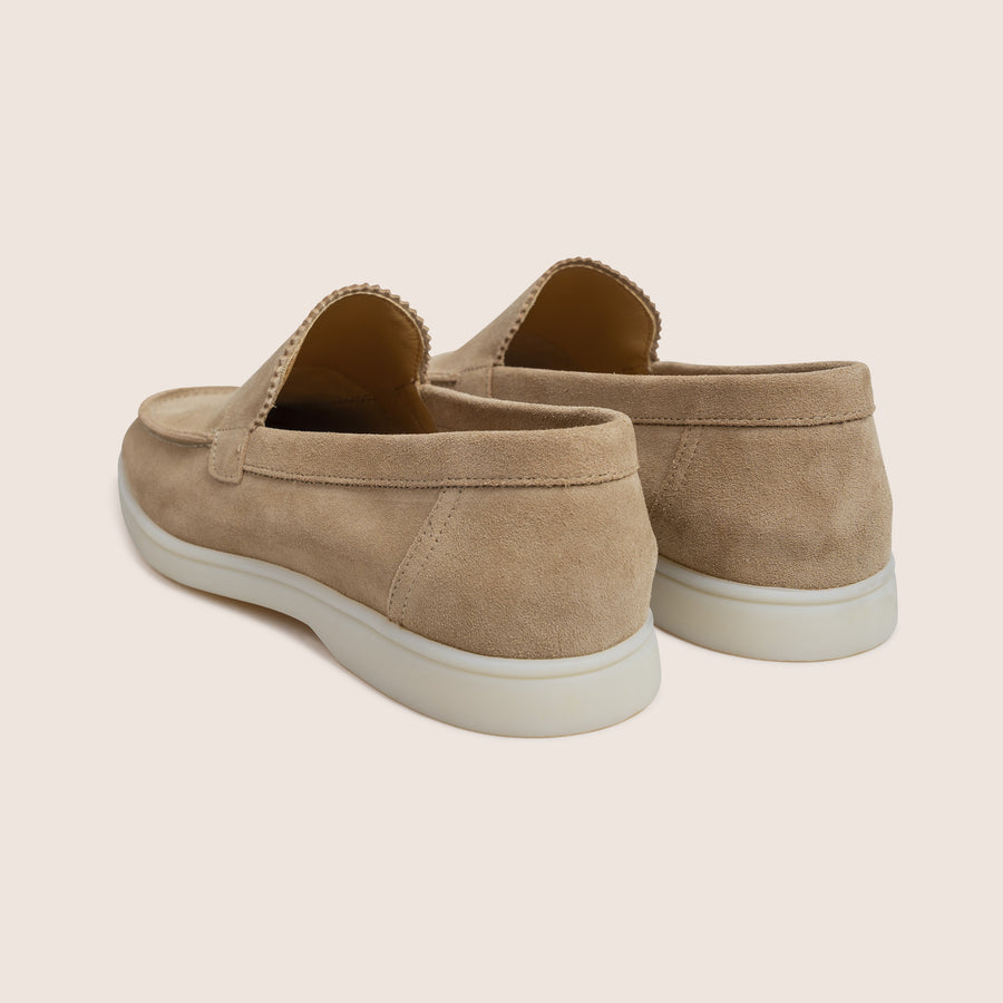 Suède Loafers Sand