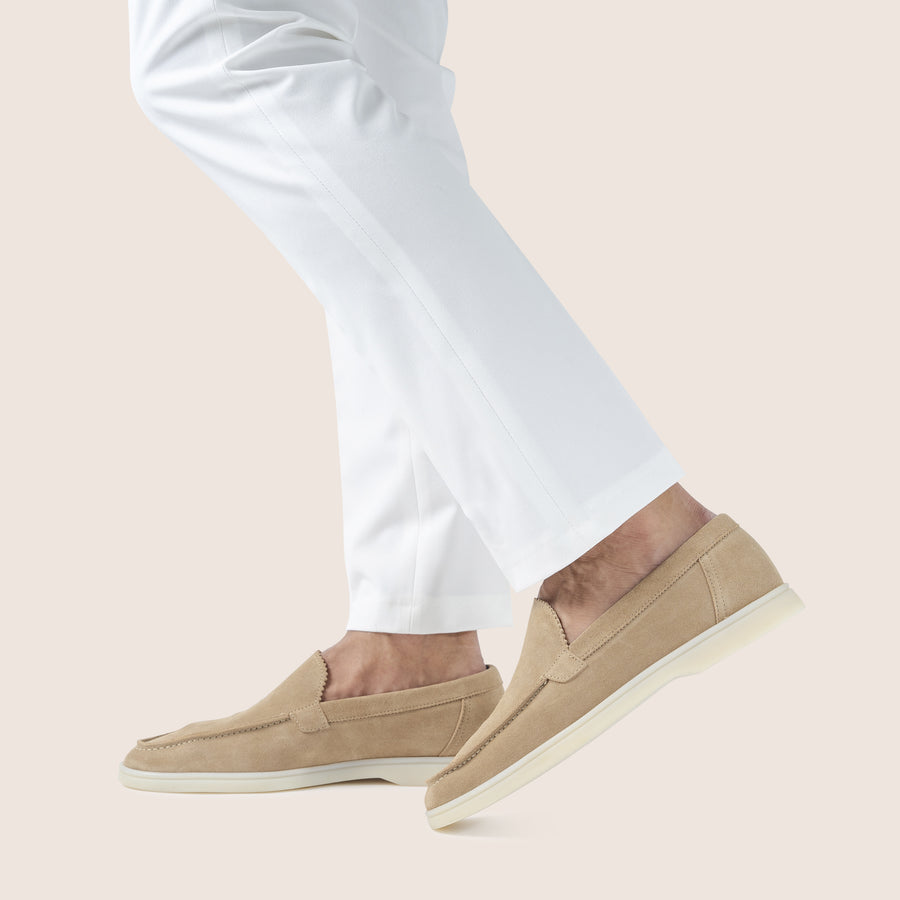 Suède Loafers Sand