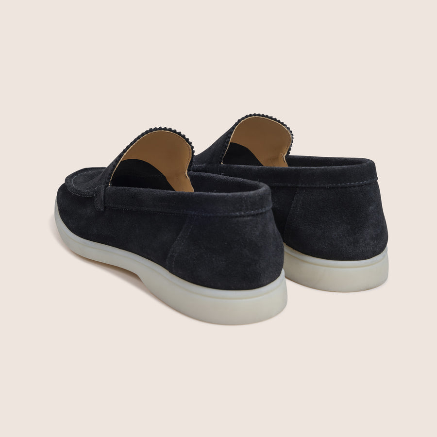 Suède Loafers Zwart