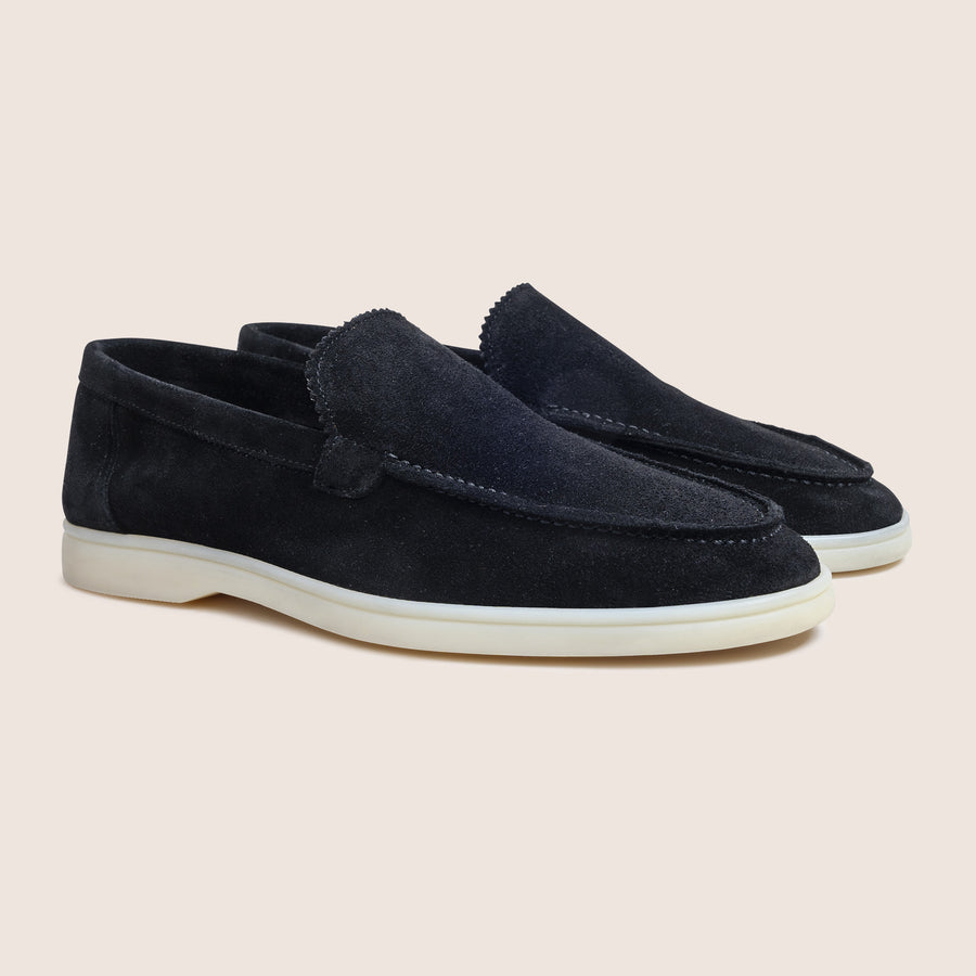 Suède Loafers Zwart