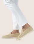 Suède Loafers Zandkleur