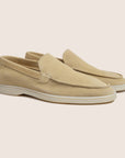 Suède Loafers Zandkleur