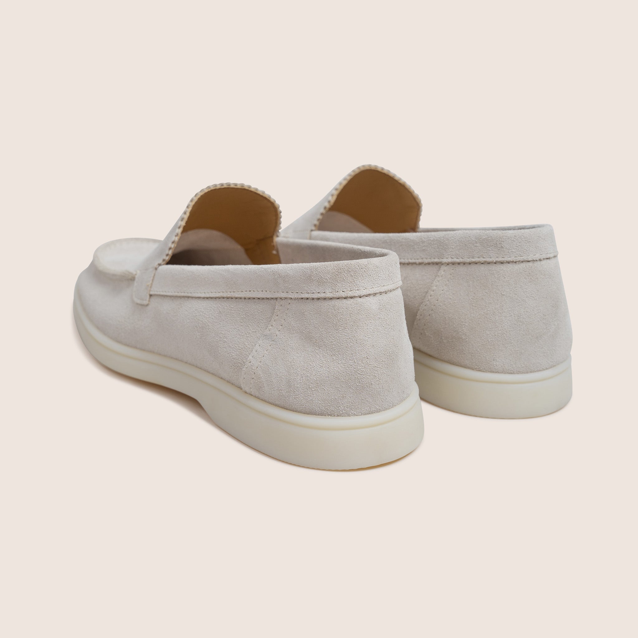 Suède Loafers Naturel