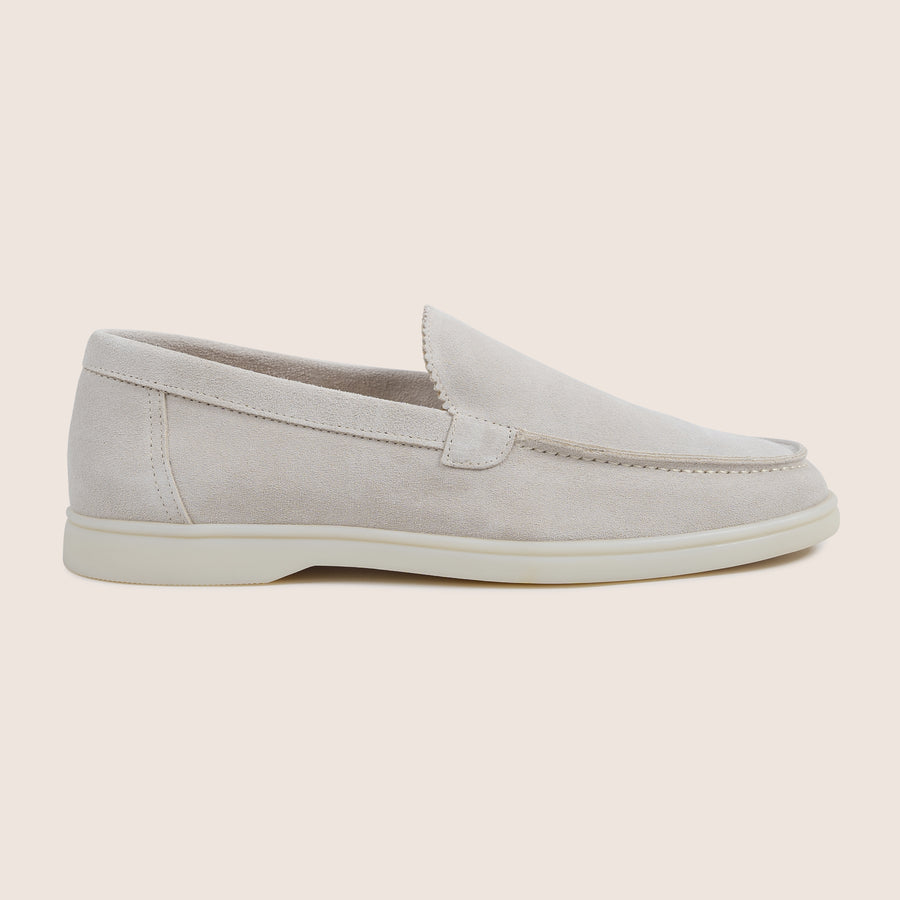 Suède Loafers Naturel