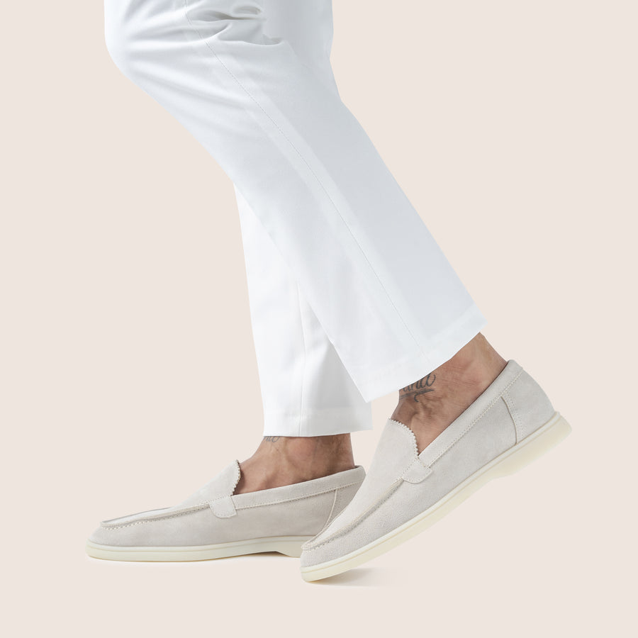 Suède Loafers Naturel