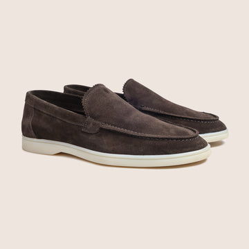 Suède Loafers Chocolade