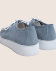 Derby Schoenen Suede Sky Blauw