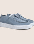 Derby Schoenen Suede Sky Blauw