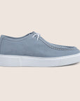 Derby Schoenen Suede Sky Blauw