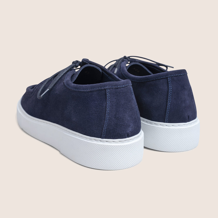 Derby Shoes Suede Navy