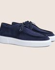 Derby Shoes Suede Navy