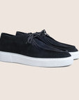 Derby Schoenen Suede Zwart