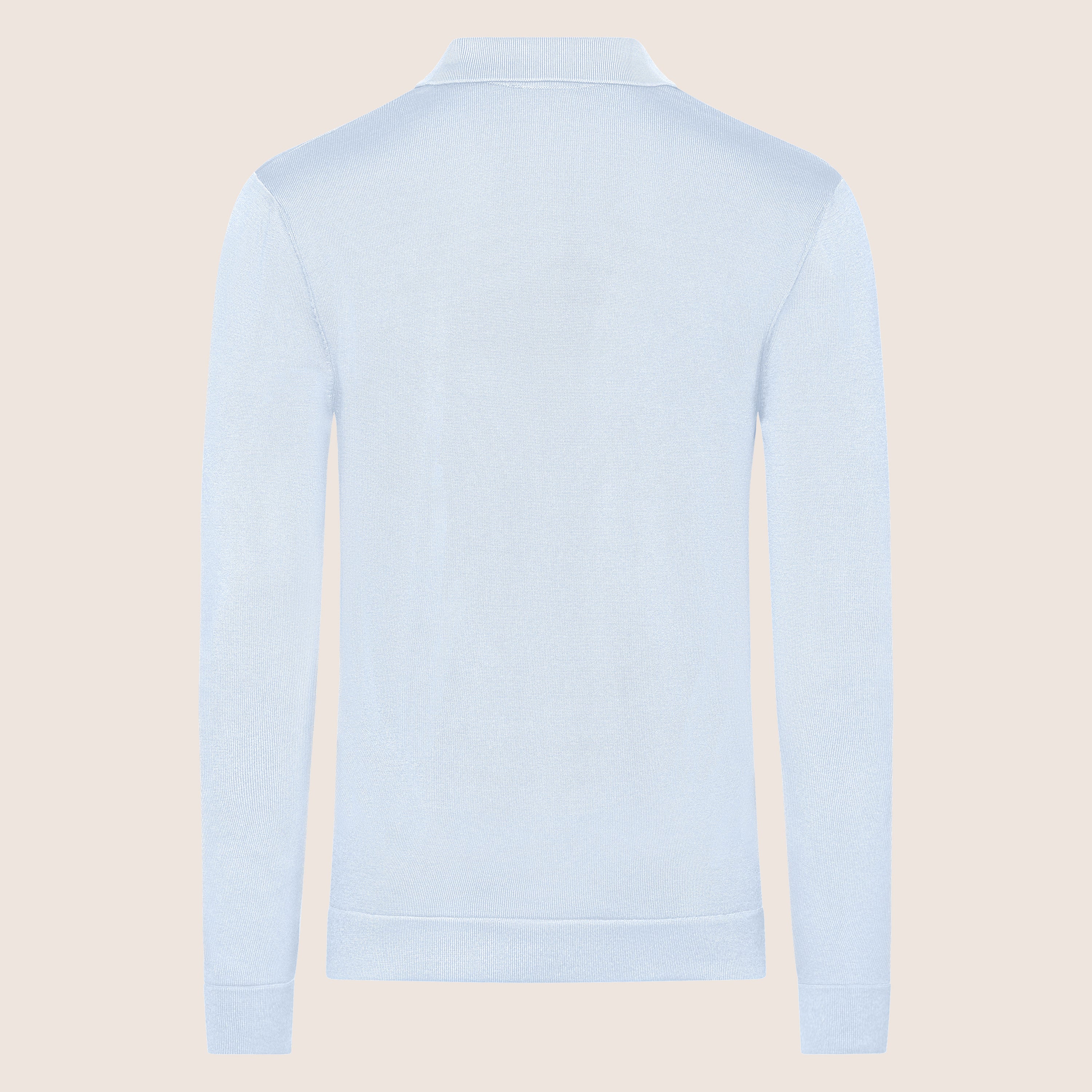 Dry Tech Polo Zip Light Blue