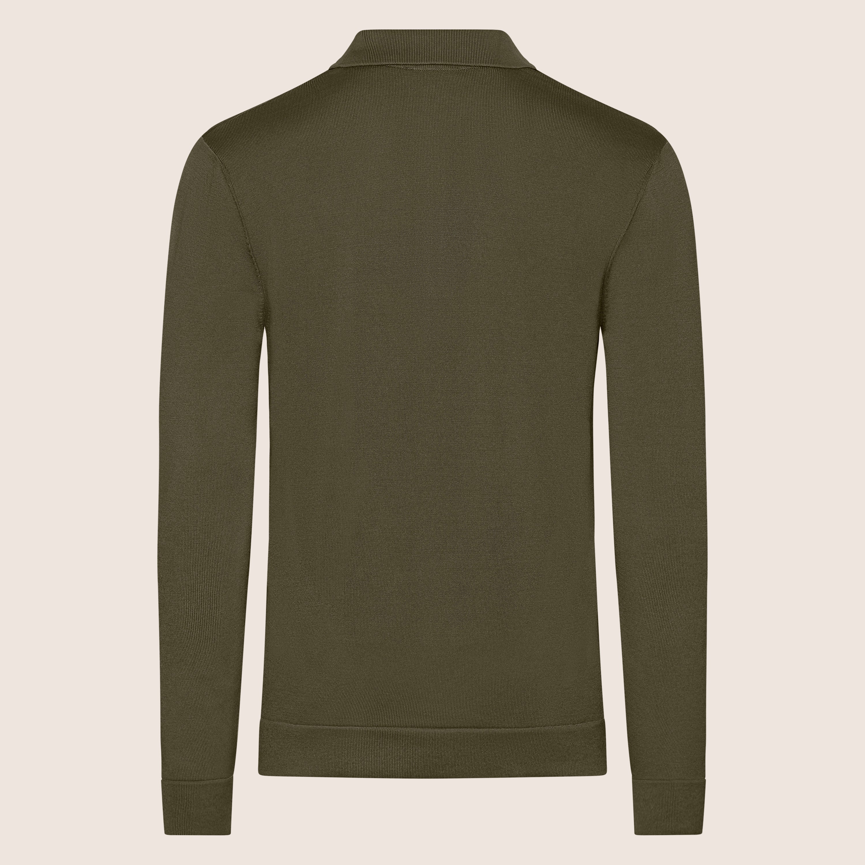 Dry Tech Polo Zip Army Green